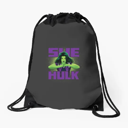 marvels Studios SheHulk is Ready for Anything Disney+ Drawstring Bags