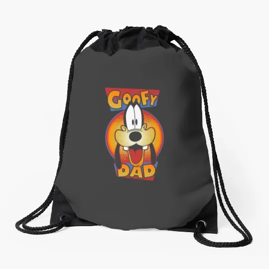 Disney A Goofy Movie Fathers Day Goofy Dad Big Face Drawstring Bags