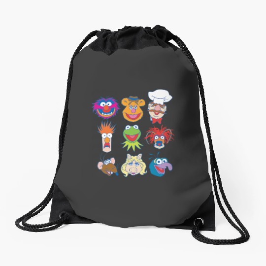 Disney The Muppets Characters Group Shot Logo Drawstring Bags