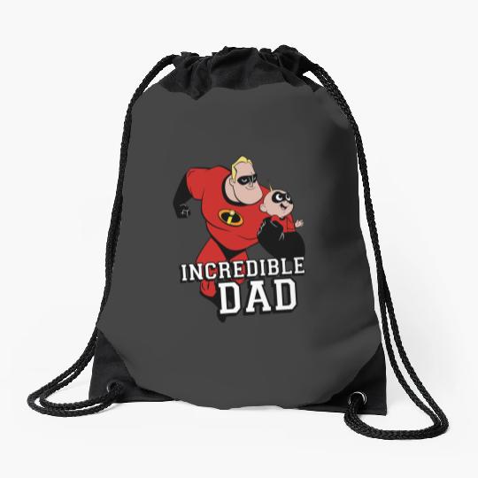Disney Pixars Incredibles 2 Dad and Jack Jack Graphic Drawstring Bags