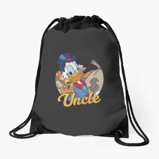 Disney DuckTales Scrooge McDuck World's Best Uncle Drawstring Bags