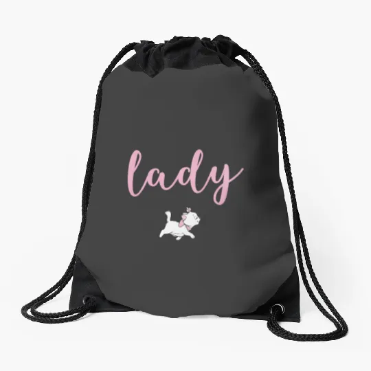 Disney The Aristocats Marie Because Im A Lady Drawstring Bags