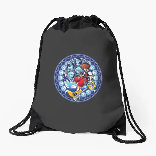 Disney Kingdom Hearts Sora Stained Glass Drawstring Bags