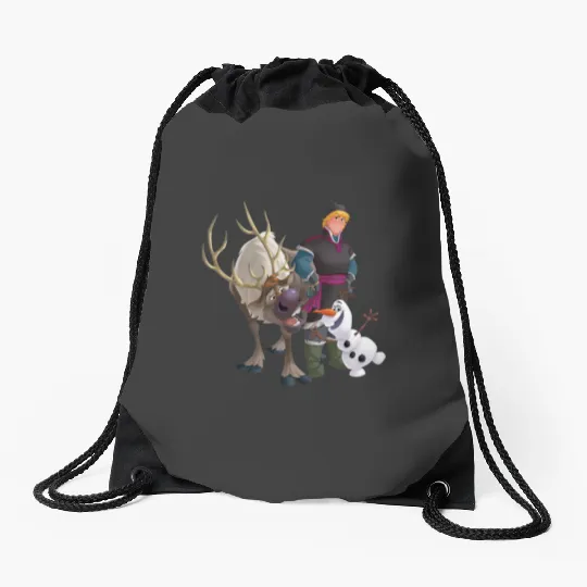 disney frozens Kristoff Olaf Sven Drawstring Bags