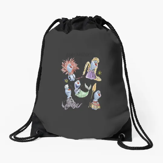 Disney Olaf Presents Costume Sketches Drawstring Bags