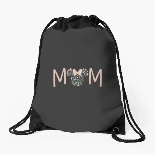 Disney Minnie Mouse Spring Florals Mom Drawstring Bags