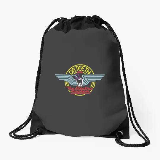 Disney The Muppets Dr. Teeth Electric Mayhem Neon Drawstring Bags