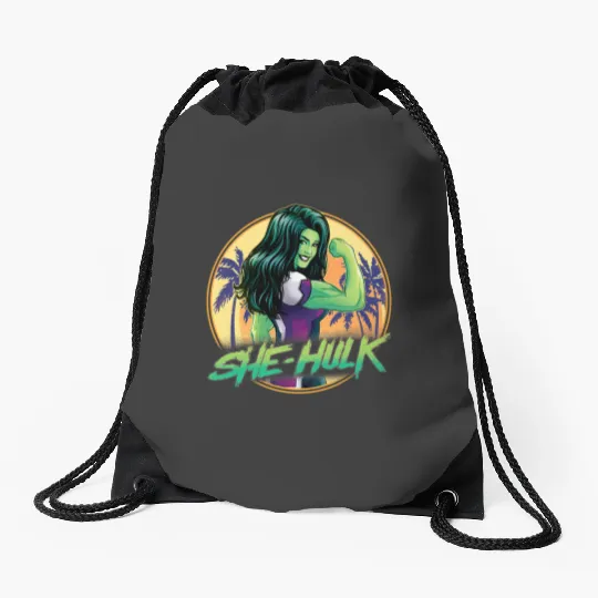 marvels Studios SheHulk Disney Plus Flex Drawstring Bags