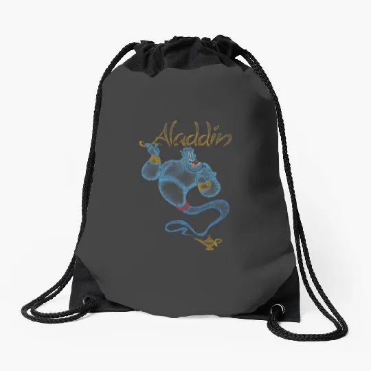 Disney Aladdin Distressed Genie Floating Drawstring Bags