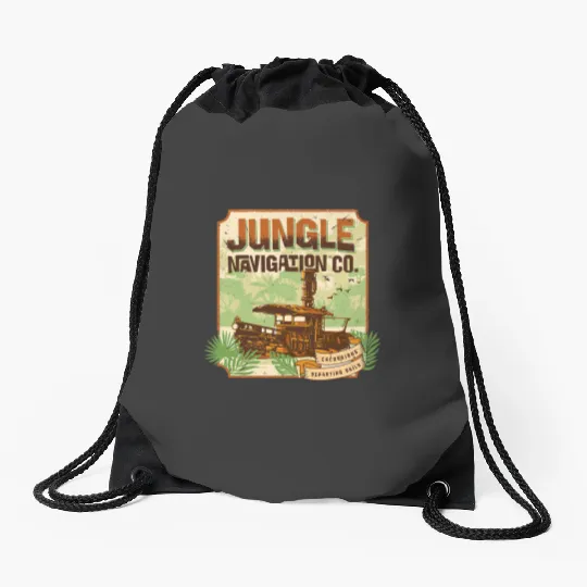 Disney jungles Cruise Excursions Departing Daily Drawstring Bags