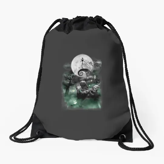 Disney The Nightmare Before Christmas Haunted Scene Drawstring Bags