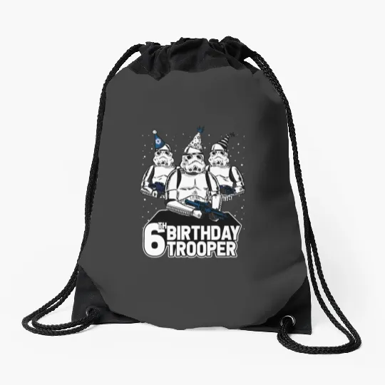 Star Warss Stormtrooper Party Hats Trio 6th Birthday Disney Drawstring Bags