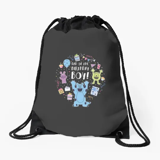Disney and Pixars Monsters Inc. Dad of the Birthday Boy Drawstring Bags