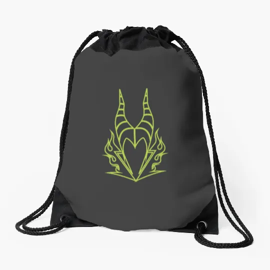 Disney Villains Maleficent Pocket Outline Drawstring Bags