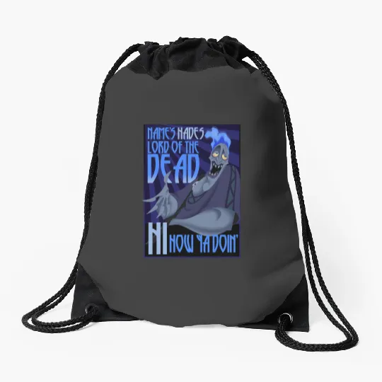 Disney Hercules The Names Hades Quote Graphic Drawstring Bags