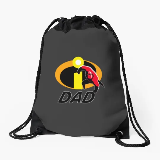Disney and Pixars The Incredibles Mr. Incredible Dad Family Drawstring Bags