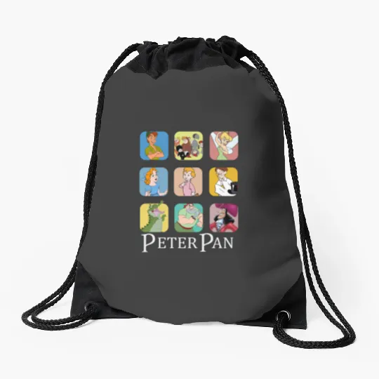 Disney Peter Pan Characters Drawstring Bags, Peter Pan Drawstring Bags