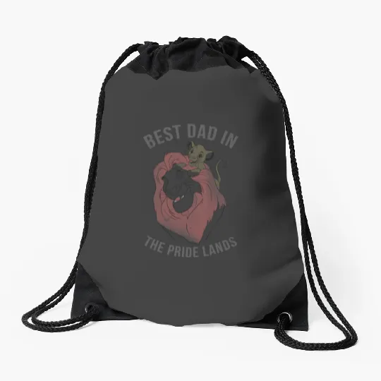 Disney The Lion King Fathers Day Simba Mufasa Best Dad Drawstring Bags