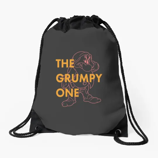 Disney Snow White The Grumpy One Graphic Drawstring Bags