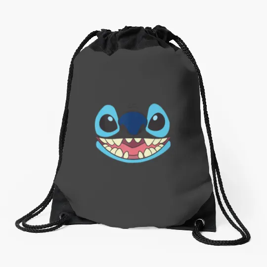 Disney Lilo Stitch Big Face Stitch Drawstring Bags