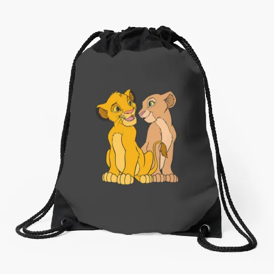 Disney The Lion King Young Simba and Nala Together Drawstring Bags