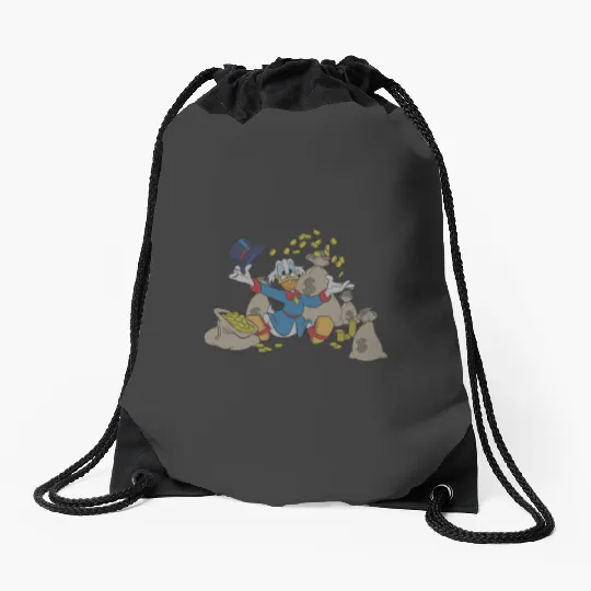 Disney Ducktales Scrooge McDuck Coins Drawstring Bags