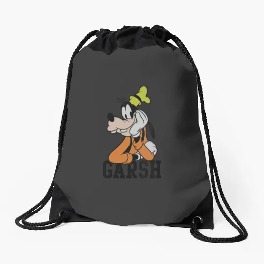 Womens Disney Garsh Goofy VNeck Drawstring Bags