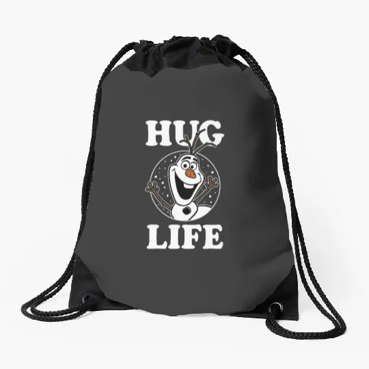 disney frozens Olaf Hug Life Portrait Drawstring Bags