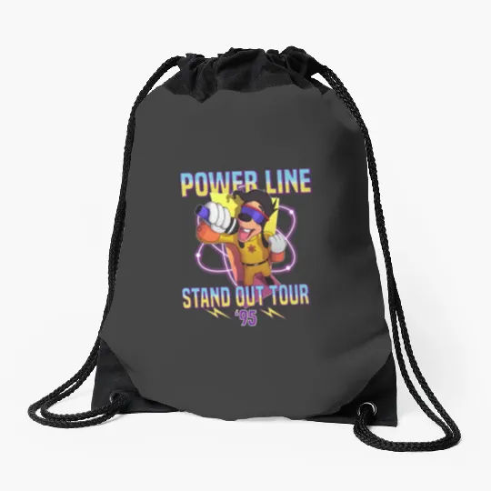 Powerline Stand Out World Tour 95 Drawstring Bags, Disney Powerline Goofy Movie Drawstring Bags