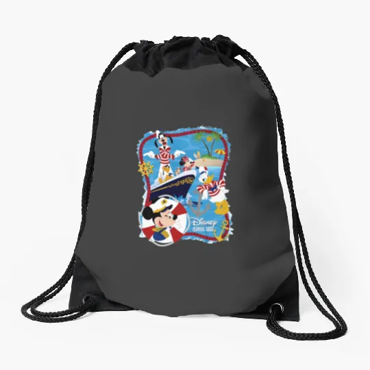 Disney Cruise Drawstring Bags, Disney Family Cruise Drawstring Bags