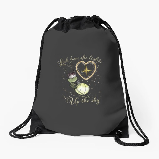 Look How She Lights Up The Sky Princess and Frog Drawstring Bags, Disney Tiana Drawstring Bags