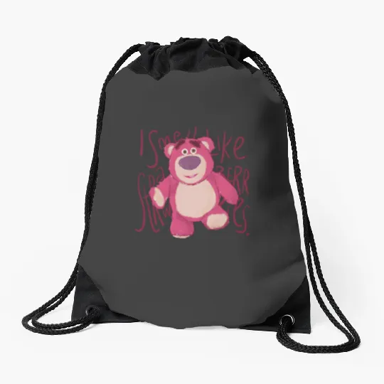 Disney Pixar Toy Story Lotso Bear Smells Like Strawberry Drawstring Bags