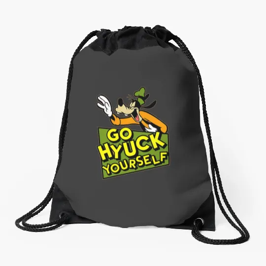 Goofy Disney Go Hyuck Yourself Drawstring Bags, Disney A Goofy Movie Goofy, Disney Dog Drawstring Bags