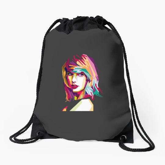 Discover Taylor Music Drawstring Bags, Swift WPAP Style, Taylor Vintage Graphic Drawstring Bags