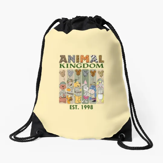 Disney Animal Kingdom Drawstring Bags, Pooh Animal Kingdom Drawstring Bags, Animal Kingdom Family Matching
