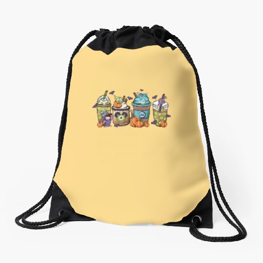 Disney Monsters Inc  Latte Drawstring Bags, Monsters Inc Coffee Drawstring Bags