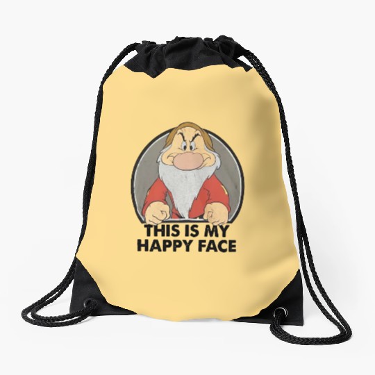 Disney Snow White Grumpy  Drawstring Bags, Funny Grumpy Seven Dwarfs Drawstring Bags,  Disneyland Vacation 2024 Trip Drawstring Bags
