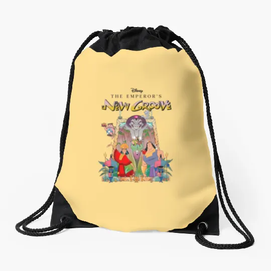Retro Disney The Emperors New Groove Drawstring Bags, The Emperors New Groove Drawstring Bags