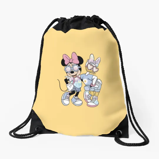 Disney Minnie Daisy , Disney Minnie And Daisy Drawstring Bags