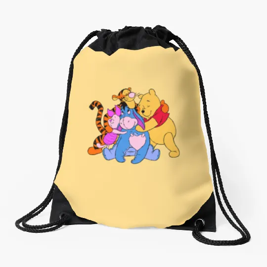 Winnie The Pooh And Friends Drawstring Bags, Winnie The Pooh Drawstring Bags, Disneyworld Family Matching Drawstring Bags