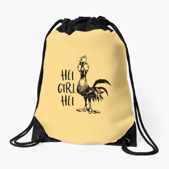 Hei Girl Hei Drawstring Bags, Disney Moana Hei Hei T-Shir