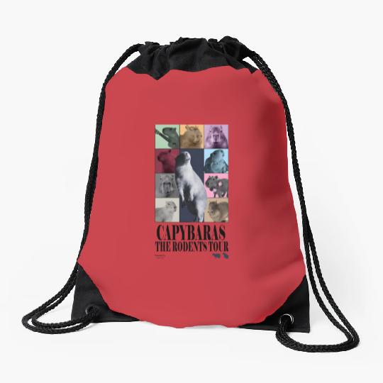 Capybaras Taylore Swifts Eras Tour Drawstring Bags