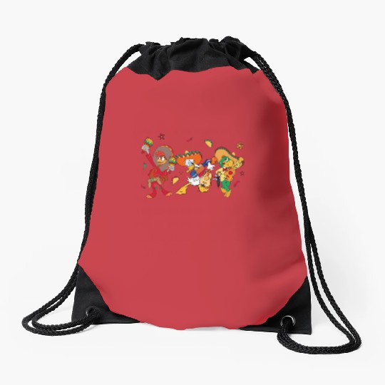 Retro The Three Caballeros  Drawstring Bags, Jose Donald Duck Panchito, Disney Cinco De Mayo Fiesta Drawstring Bags