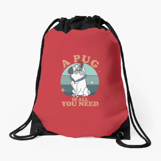 Pocahontas Percy A Pug Is All You Need Disney Drawstring Bags
