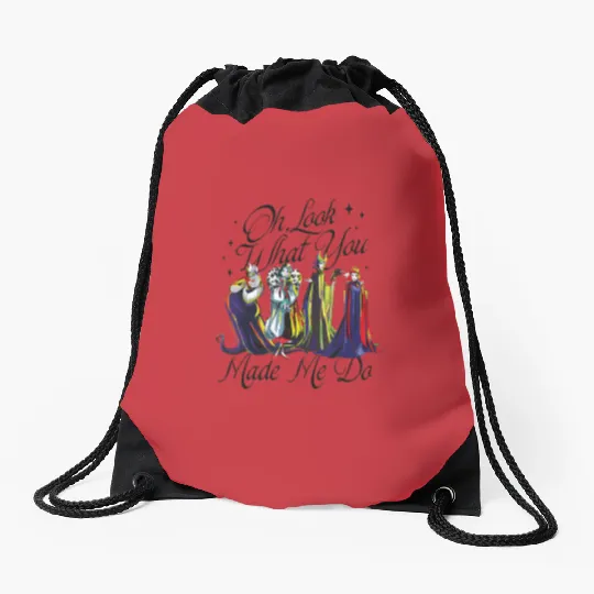 Evil Queen Malificent Cruella Ursula Drawstring Bags, Disney Villains Drawstring Bags