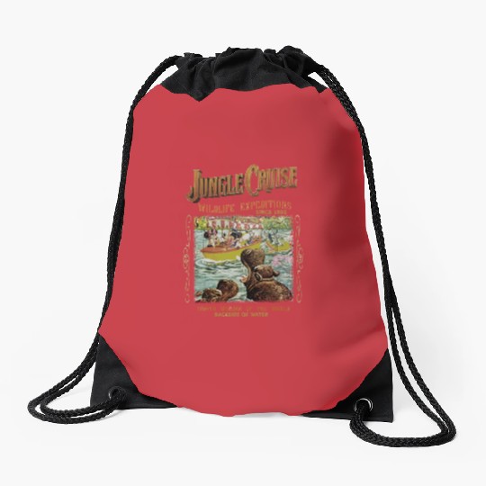 Disney Drawstring Bags, Vintage Disney Jungle Cruise Ride Drawstring Bags
