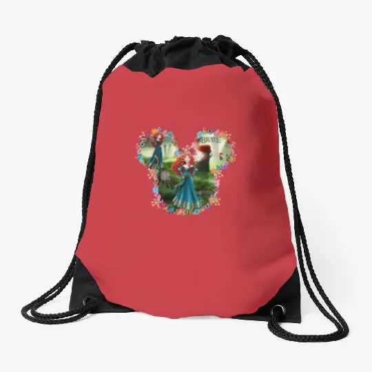 Disney Princess Merida from Brave Movie Drawstring Bags