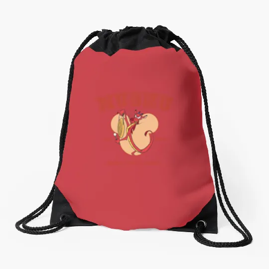 Funny Disney Mulan Characters Mushu Dragon Drawstring Bags