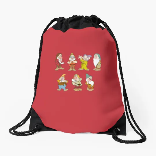 Disney Seven Dwarfs Drawstring Bags, Snow White and Seven Dwarfs Drawstring Bags