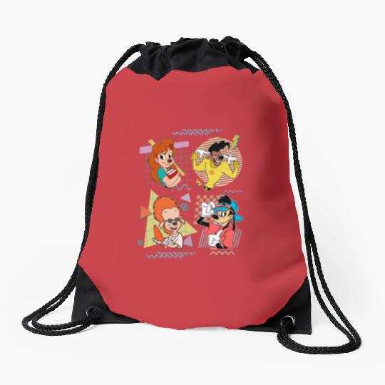 Goofy Drawstring Bags, Kids Disney Drawstring Bags, Vintage Goofy Movie Powerline